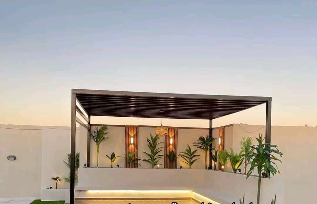 صورة أعمال مظلات المستودعات في الخبر